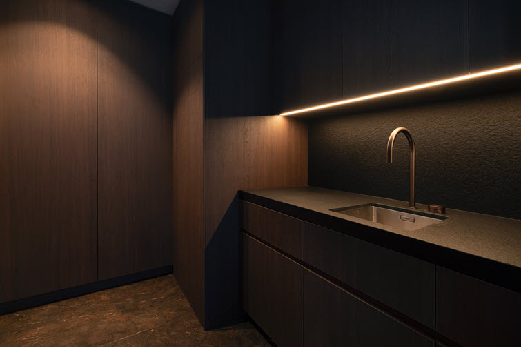 HPL, melamine en clicwall in hotel 'La Réserve' in Knokke